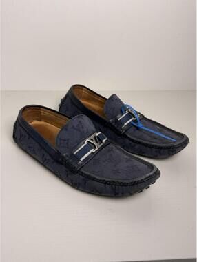 Louis Vuitton Men's Hockenheim Denim Monogram Loafer SZ 8